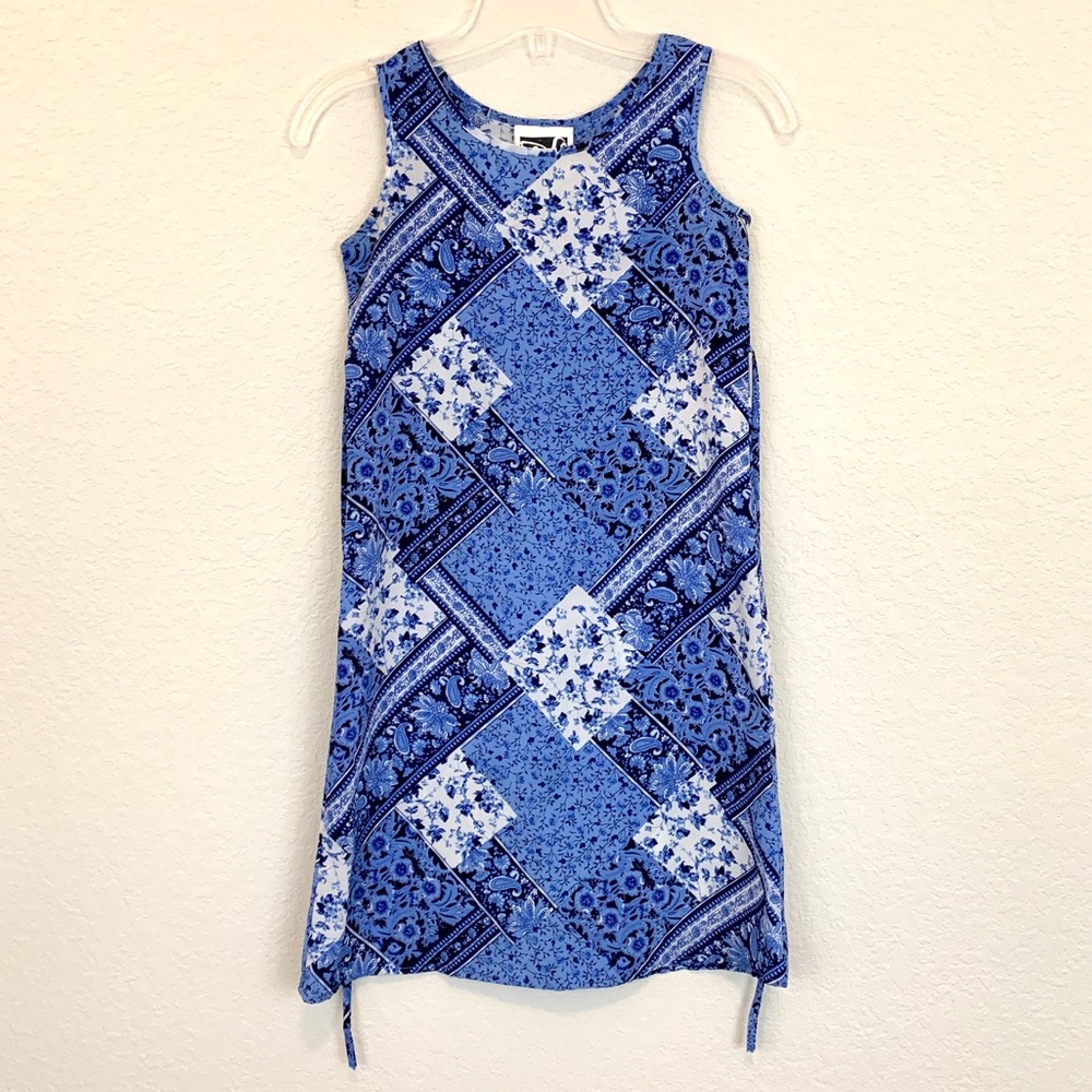 Speechless Sundress Blue Floral Print